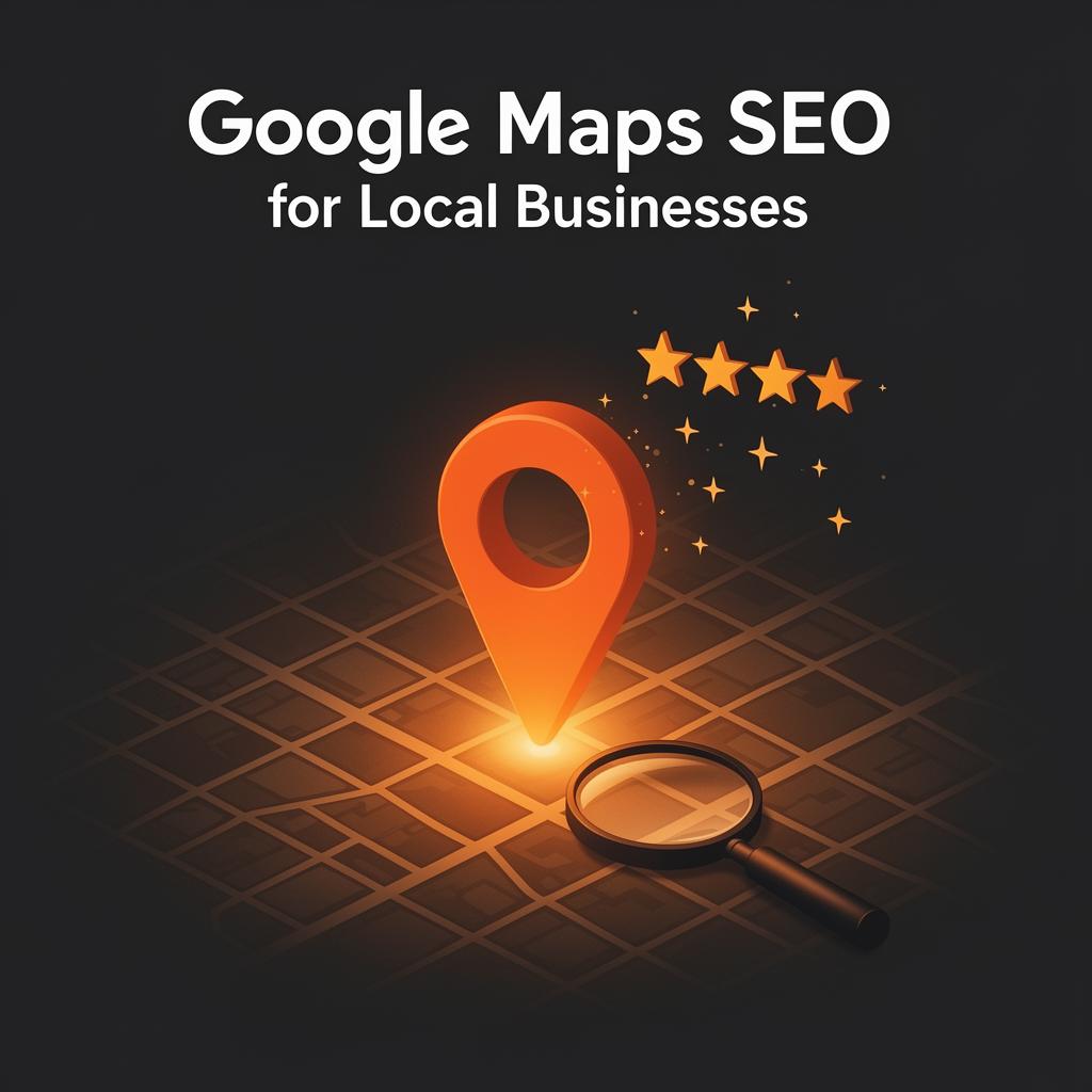 Google Maps SEO pin and reviews illustration