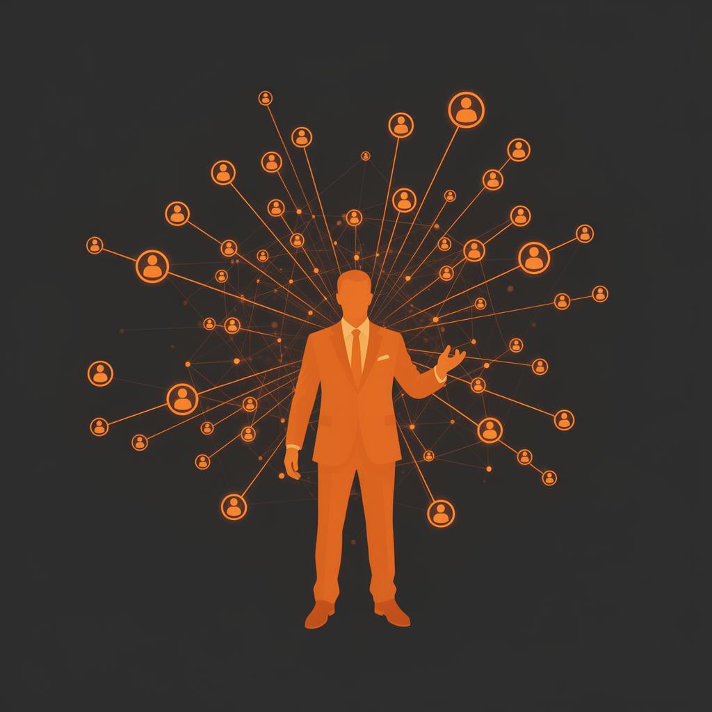 LinkedIn personal brand network illustration