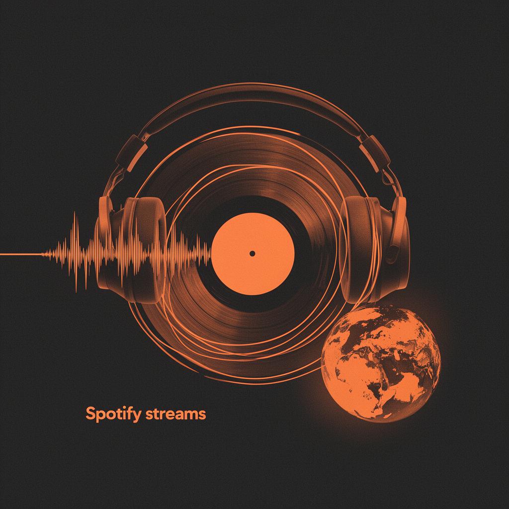 Spotify streams and global listeners illustration
