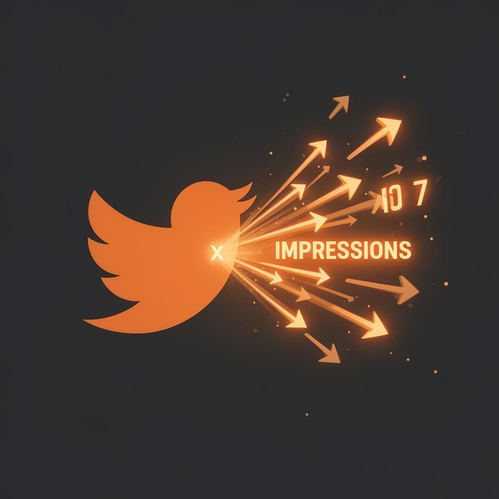 Twitter X impressions illustration